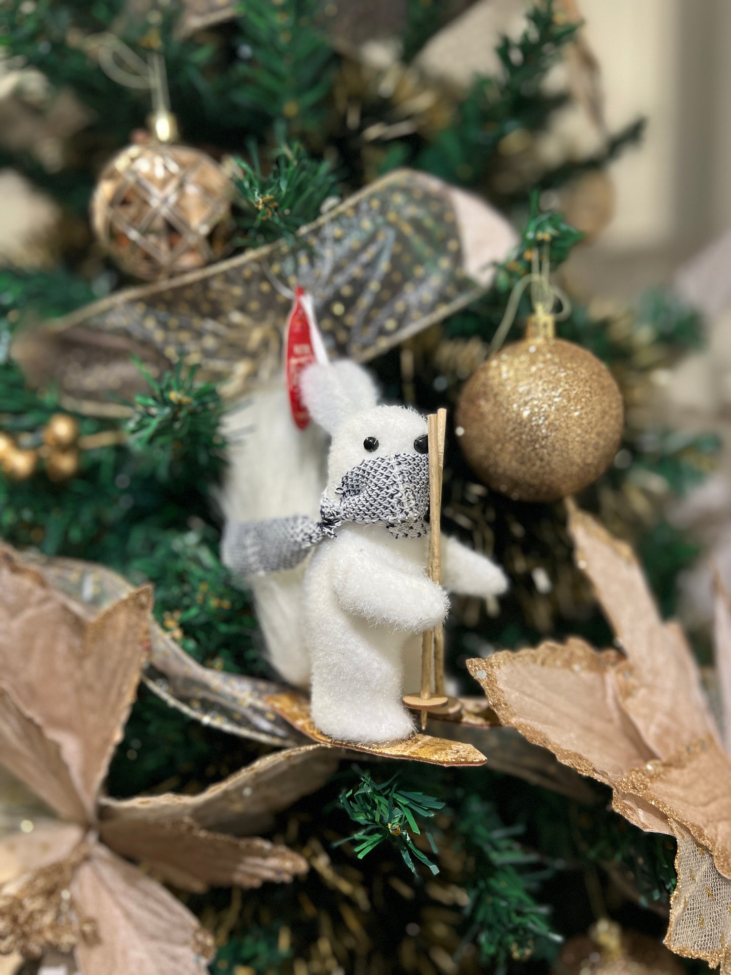 Kit Árvore de Natal Champagne e Branca