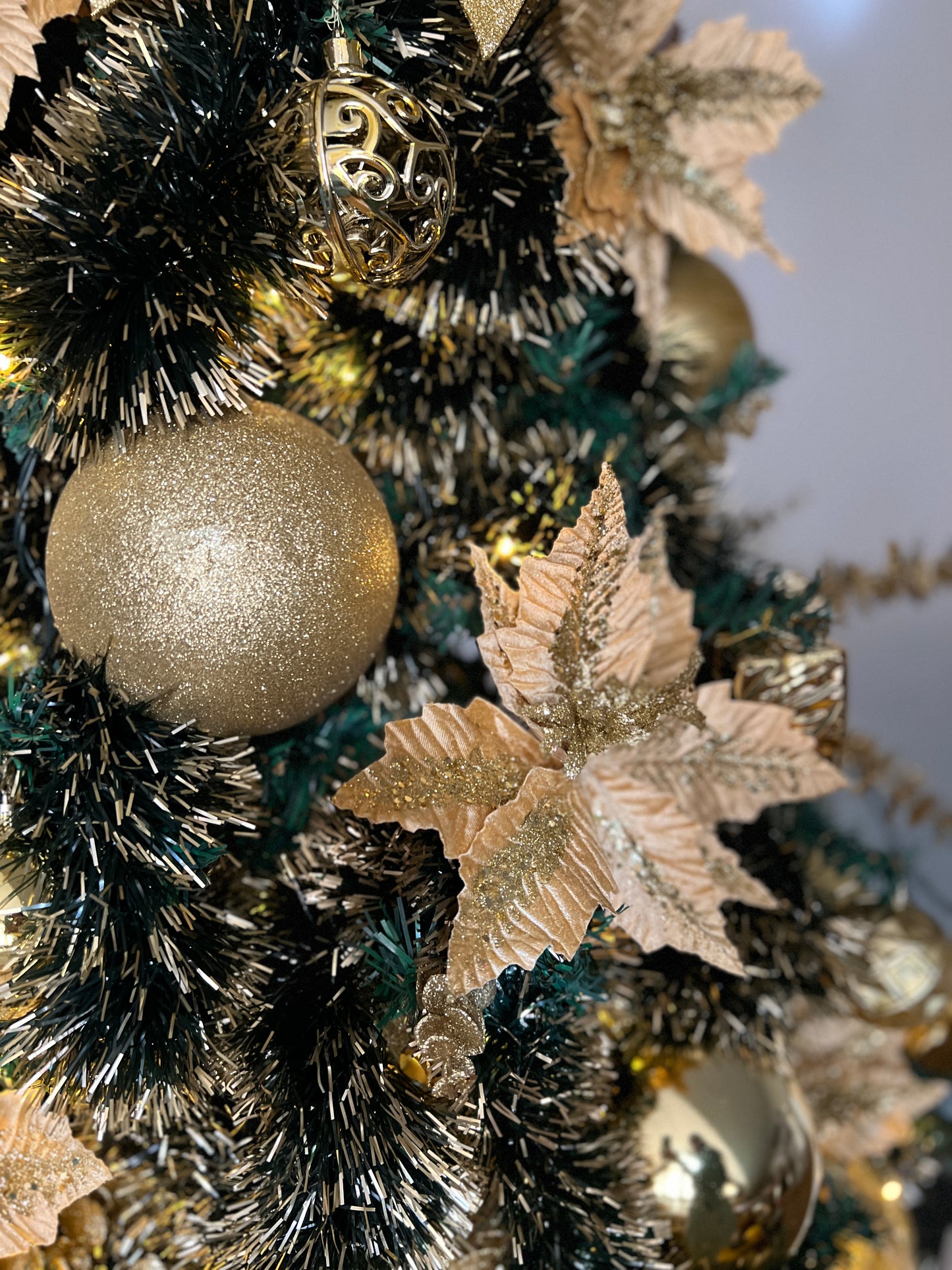 Kit Árvore de Natal Encanto Dourado