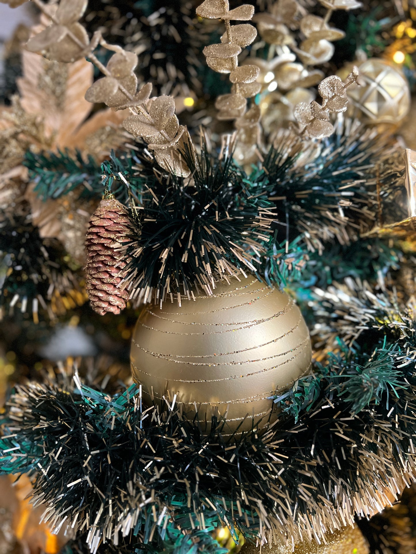 Kit Árvore de Natal Encanto Dourado